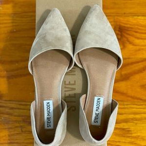 Steve Madden khaki pointed toe flats